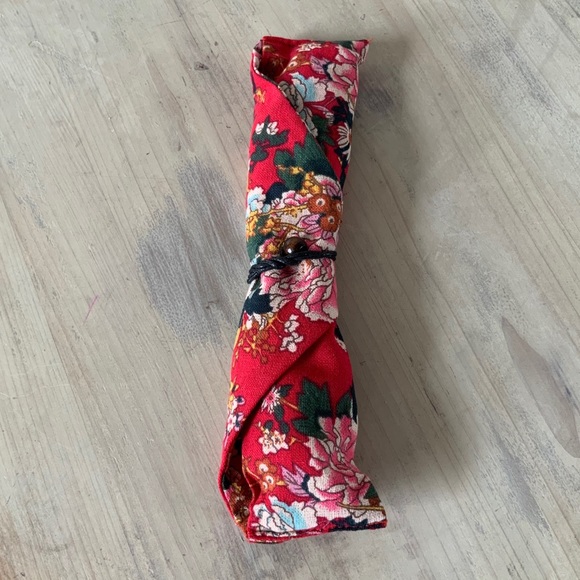 NWOT Bamboo Travel Utensils with Case - Picture 2 of 2